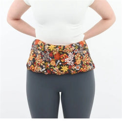 Wrap Around Heat Pack Groovy Flowers Black