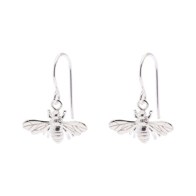 Bee Earrings Silver