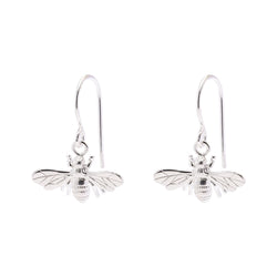 Bee Earrings Silver