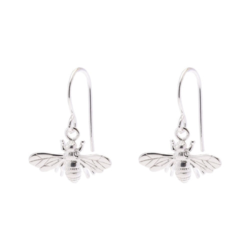 Bee Earrings Silver