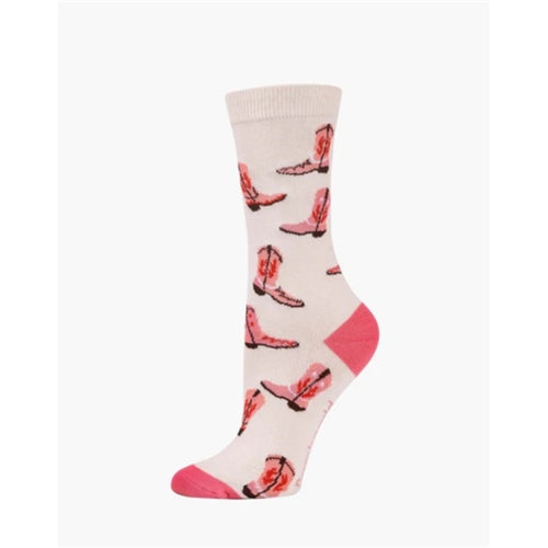 Bamboozld  Sock -  NATURAL WOMENS BOOT SCOOT BAMBOO SOCK W2-8