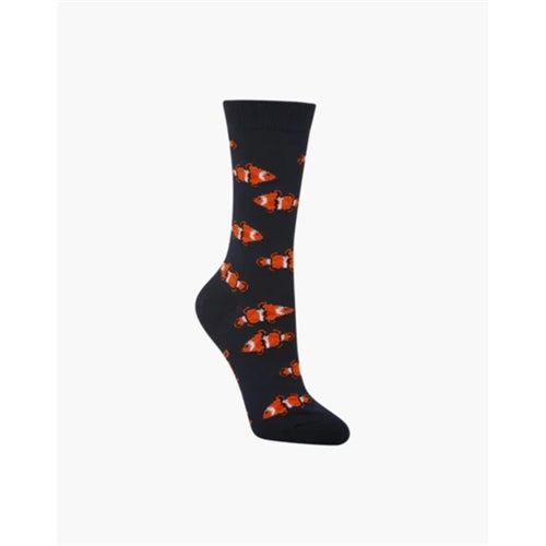 Bamboozld Sock - Womens Clown Fish Navy Size 2-8