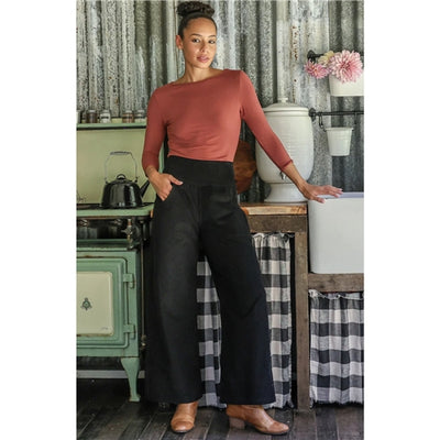 Esta Corduroy Pants Black