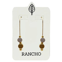 Gold Straight Hooks & Gold/Silver Small Dot Features