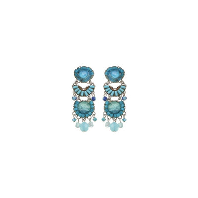 Blue Bayou Set, Casual Blue Earrings, Sky