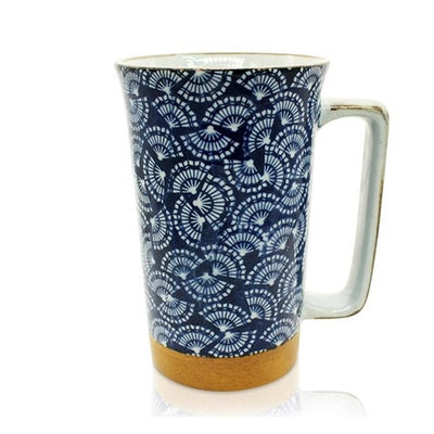 Blue Fan Tall Mug