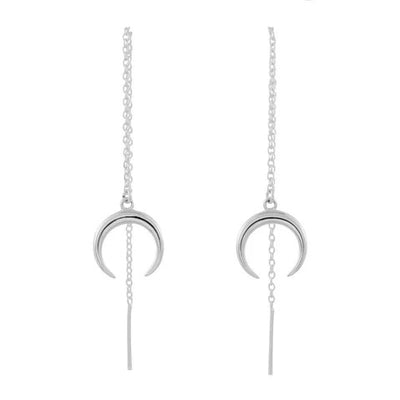 Moon Drop Threaders Silver