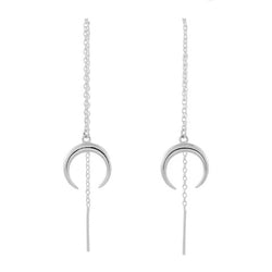 Moon Drop Threaders Silver