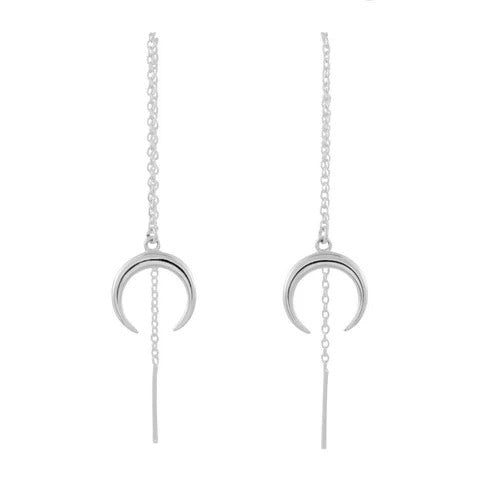 Moon Drop Threaders Silver