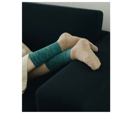 NISHIGUCHI KUTSUSHITA : oslo mohair wool pile sock - trail road seasonal 2025