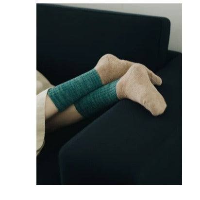 NISHIGUCHI KUTSUSHITA : oslo mohair wool pile sock - trail road seasonal 2025