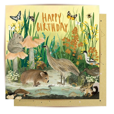 Greeting Card Denizens of the Meadow