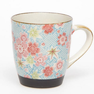 Kanoko Yuzen Blue Tea Mug