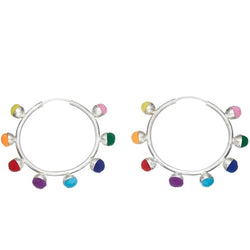 Pom Pom Hoops Large