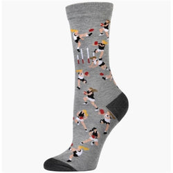 Bamboozld  Sock -  Womens AFL - Grey Marle 2 - 8