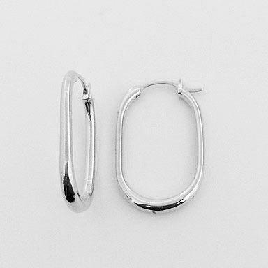 Hoop Oval Solid Silver