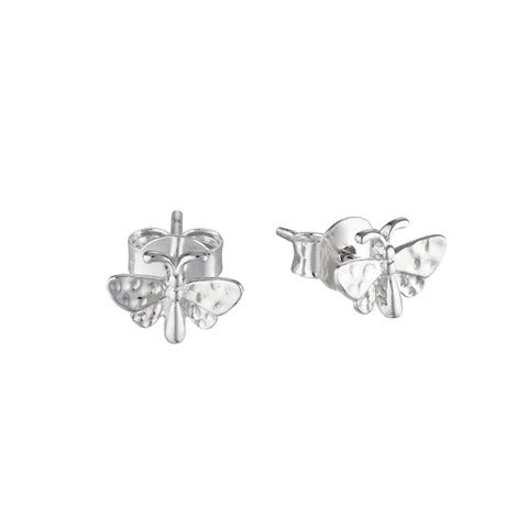 Dancing Butterfly Studs Silver
