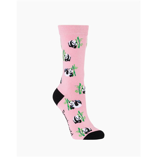 Bamboozld Sock - Womens Panda Pink Size 2-8