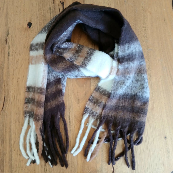 Blanket Scarf Brown