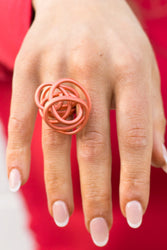 Scrunch Ring Salmon