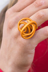 Scrunch Ring Saffron