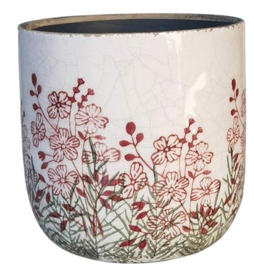 Seline Planter Pink And Green 17cm