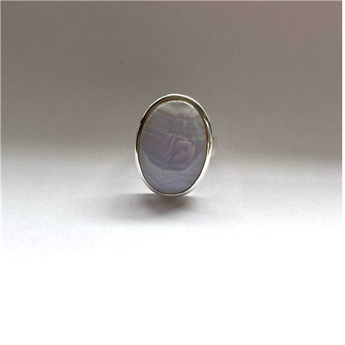 blue lace agate ring