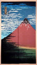 Noren - Hokusai "Red Mt Fuji"
