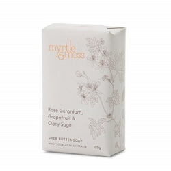 Myrtle & Moss Rose Geranium Shea Soap