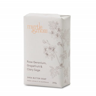 Myrtle & Moss Rose Geranium Shea Soap