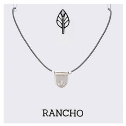 Three Leaf Flag Necklace Silver
