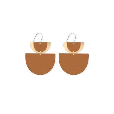 Down To Earth Layered Double Bell Drop Earrings