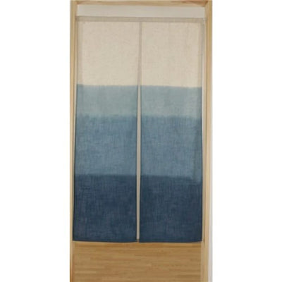 Danbokashi pattern, indigo color Noren Curtain