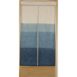 Danbokashi pattern, indigo color Noren Curtain