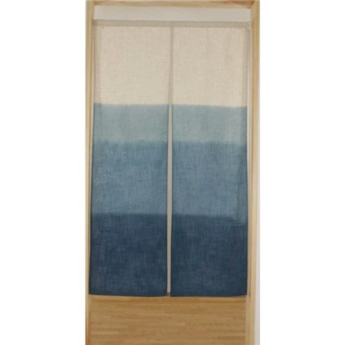 Danbokashi pattern, indigo color Noren Curtain