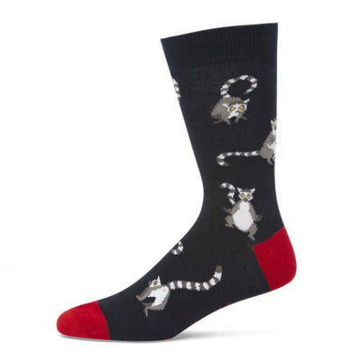 Bamboozld  Sock - Mens Ring Tailed Lemurs Bamboo Socks Size 7-11