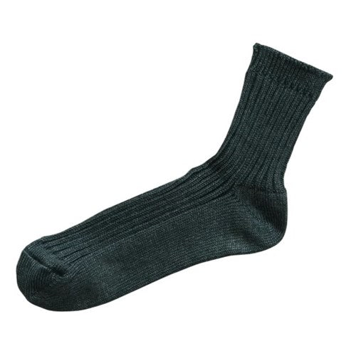 NISHIGUCHI KUTSUSHITA : praha linen ribbed sock : Beach Plants