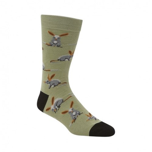 Bamboozld  Sock -  Mens Bilby Sage Size 7-11