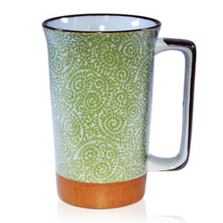 Spiral Green Tall Mug