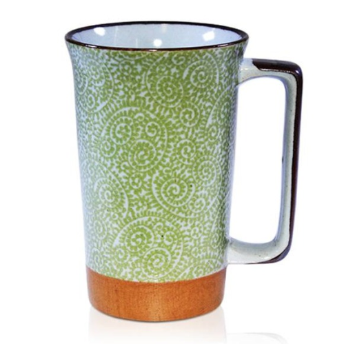 Spiral Green Tall Mug