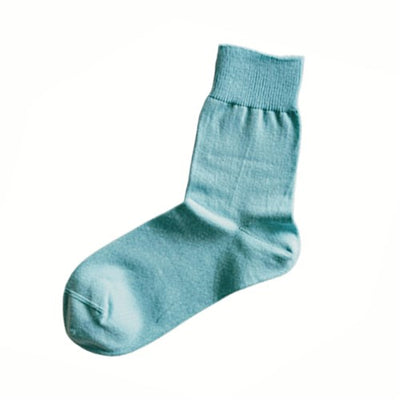 NISHIGUCHI KUTSUSHITA : praha egyptian cotton sock sky blue