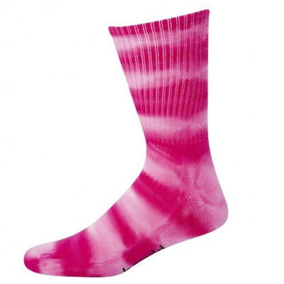 Bamboozld Sock - Mens Tie Dye Athletic Pink Size 7 - 11