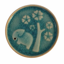 Circular Elephant Incense Holder