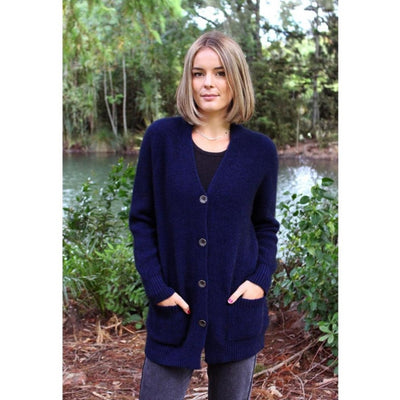 Boyfriend Cardigan Midnight Blue