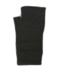 Plain Fingerless Mittens Black