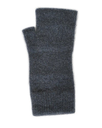 Plain Fingerless Mittens Charcoal