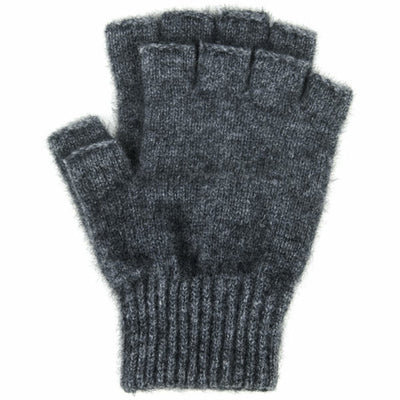 Open Finger Gloves Charcoal