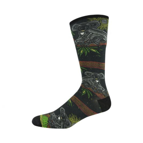 Bamboozld Sock - Mens Indigenous Australian Koala Size 7-11