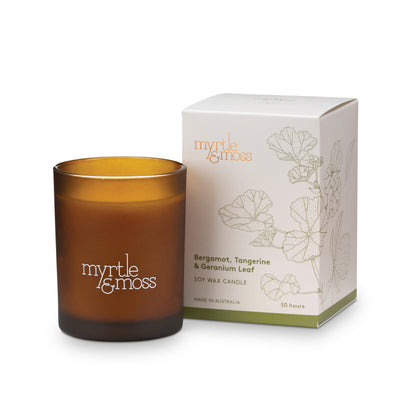 Myrtle & Moss Bergamot Soy Wax Candle