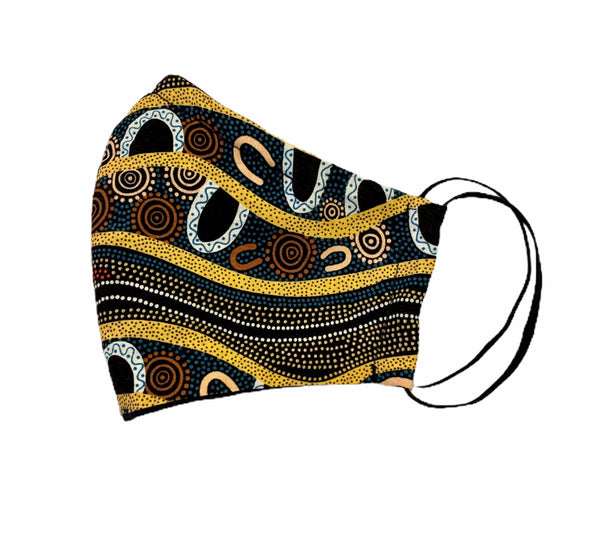 Gathering By The River Face Mask